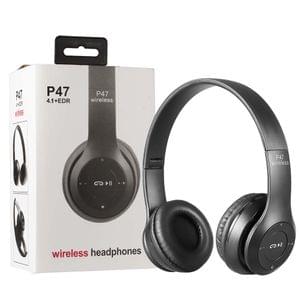 Belear P47 On-Ear Wireless Bluetooth 5.0 Black Headphones